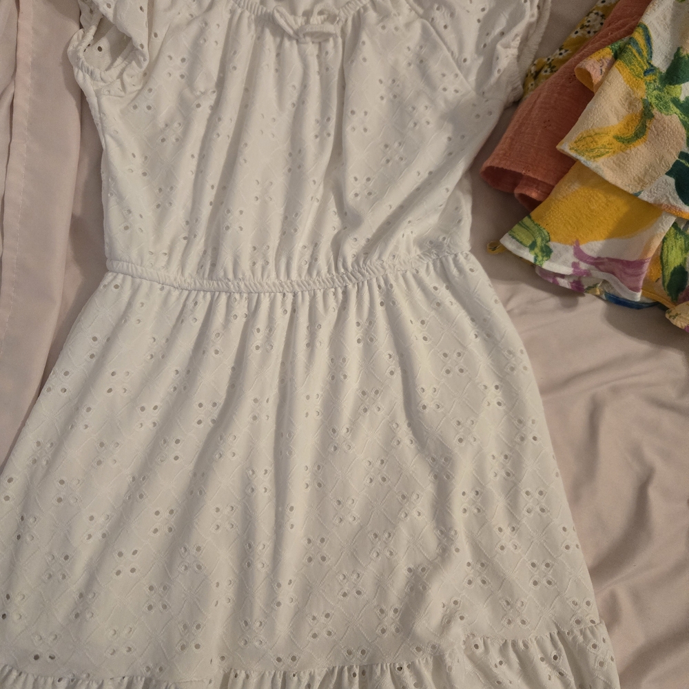White Eyelet Dress